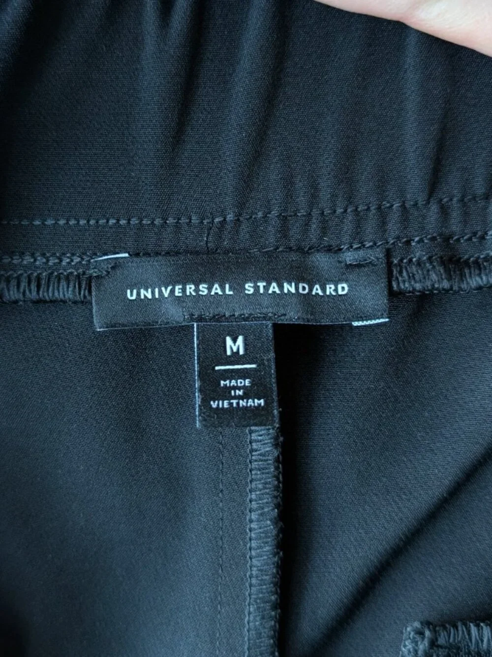 Universal Standard Go-Stretch Pant in Black Elastic Waist Trousers size 18/20